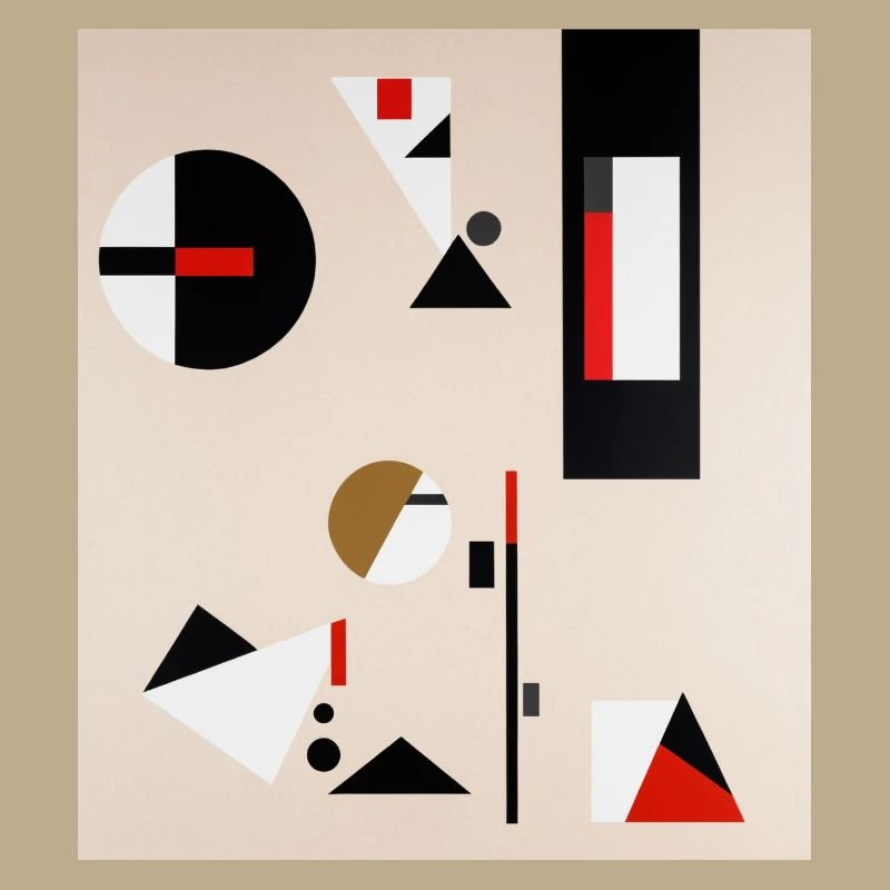 Abstract geometric composition