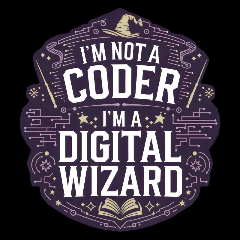 I'm Not a Coder I'm a Digital Wizard Programmierer