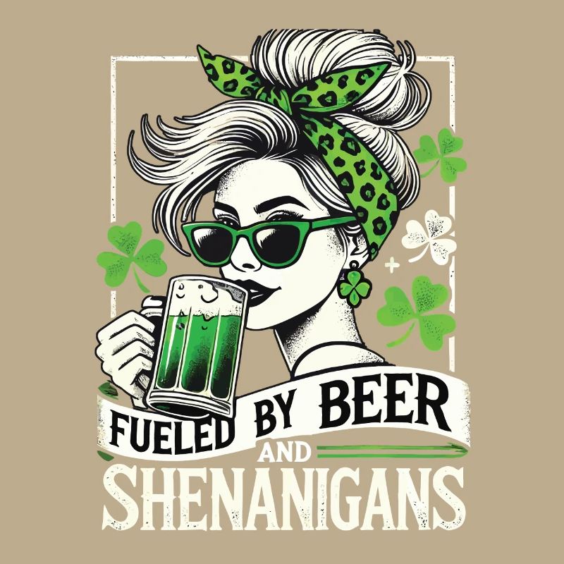 St. Patrick's Day Lustig Bier Kleeblatt Spaß