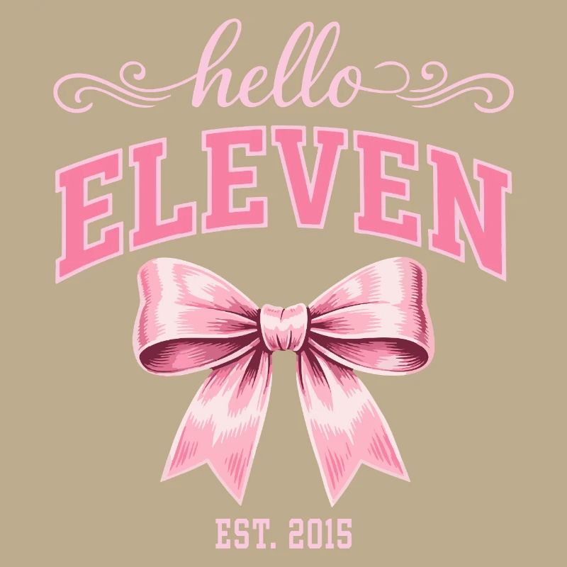 Hello Eleven 11 Ans Est 2015 Anniversaire Nœud