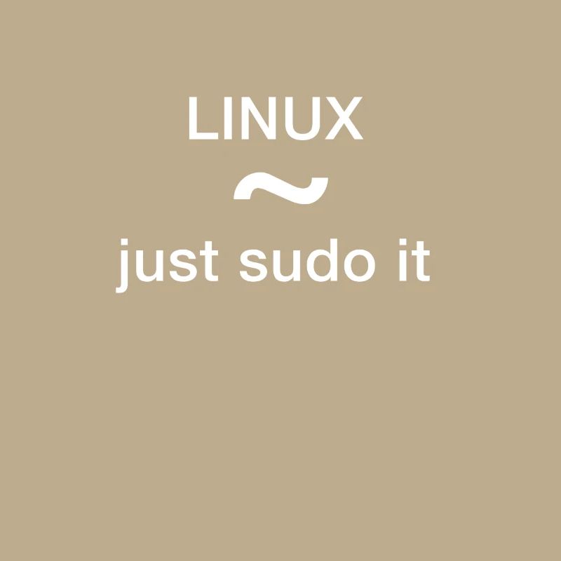 linux just sudo it Admin Programmeur pc Nerd lol