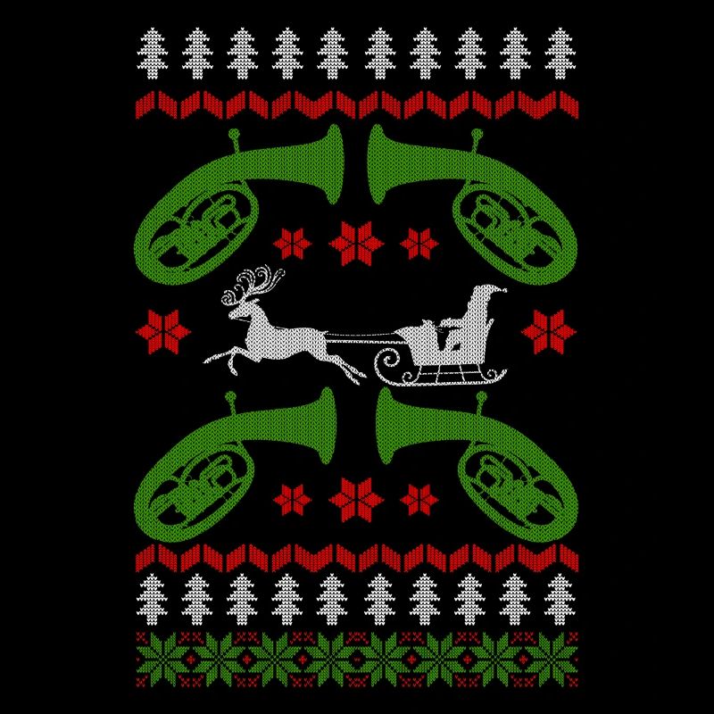 Musician baritone ugly christmas