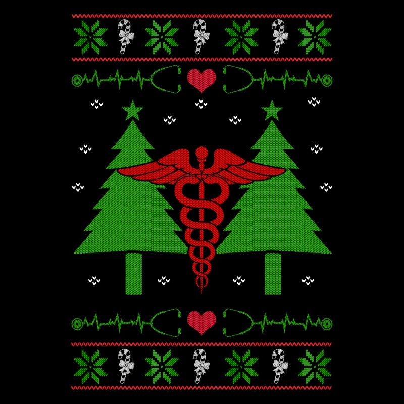 Infirmier infirmière laid de Noël