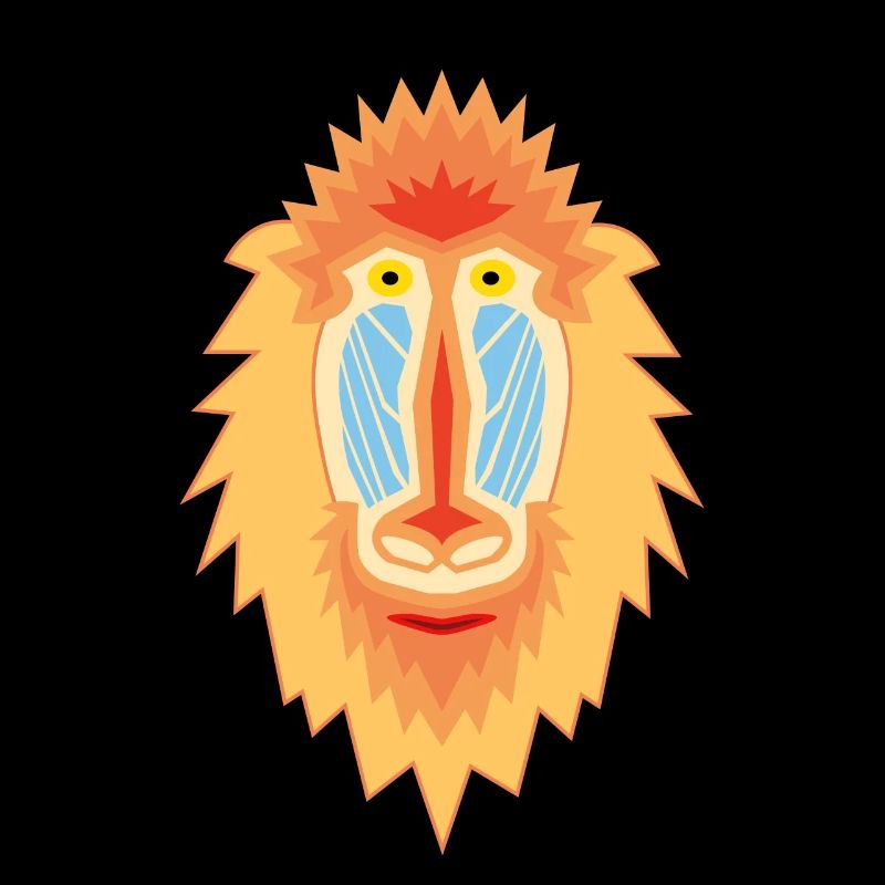 Mandrill Geometric