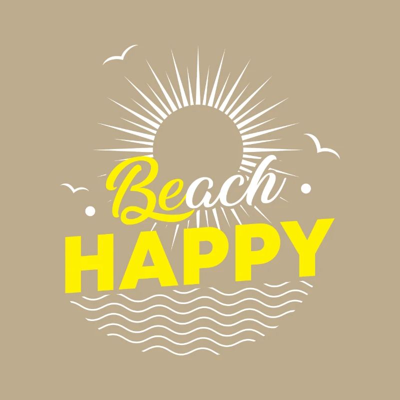 Beach Happy - sun ocean wave lovers