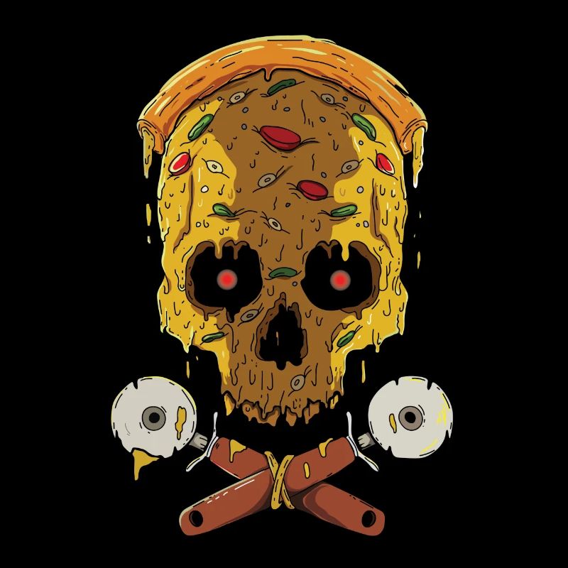 Zombie Halloween Pizza