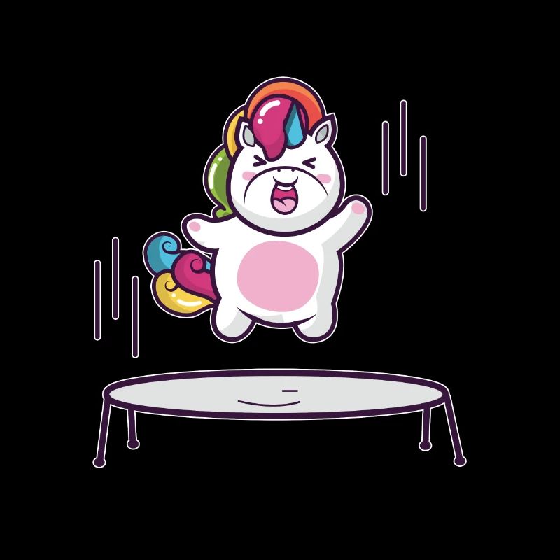 Unicorn trampoline