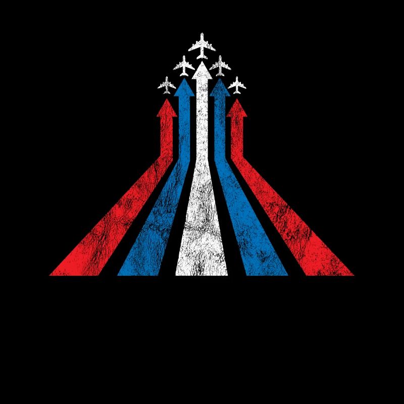 Merica Geschenk Amerika 4th July Flugzeug Pilot