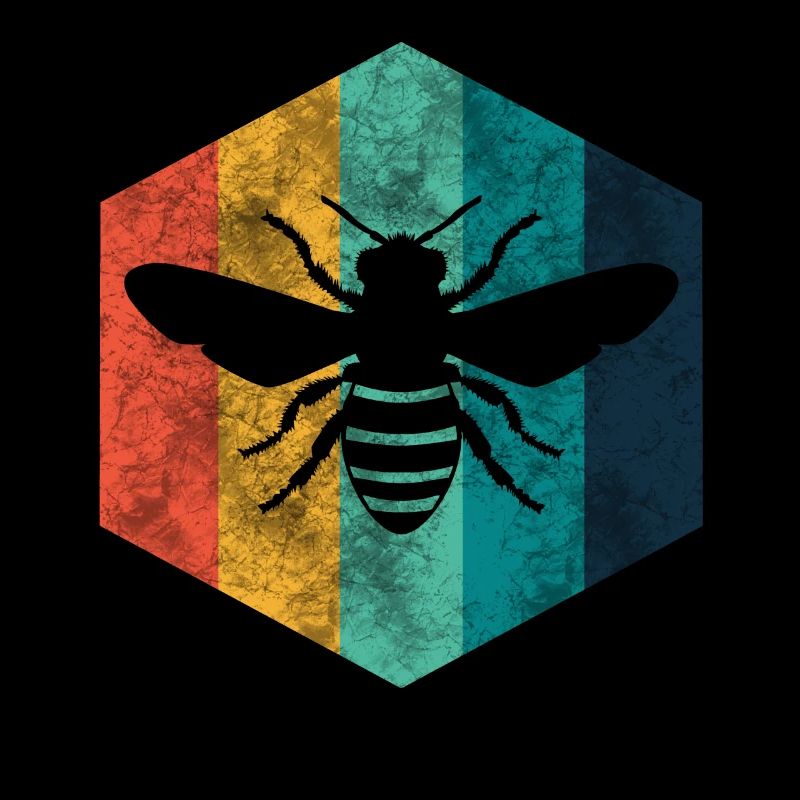 Biene Retro Imker