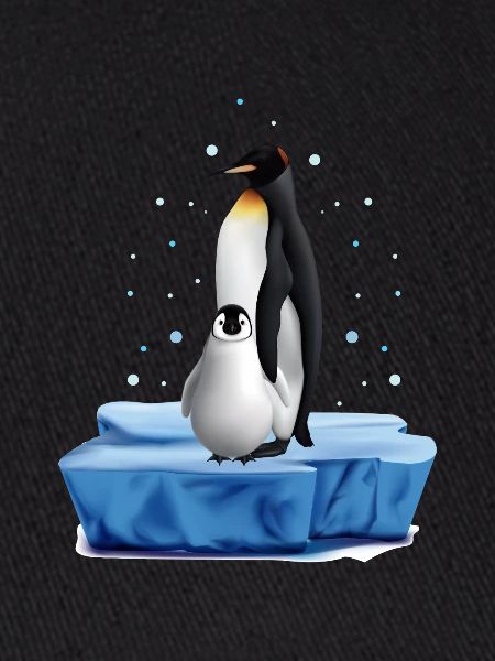 Conception de bébé pingouin