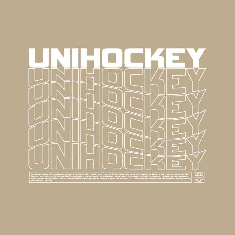 Floorball Typo Pattern