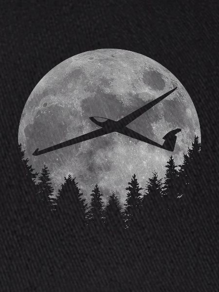 Segelflugzeug Mond