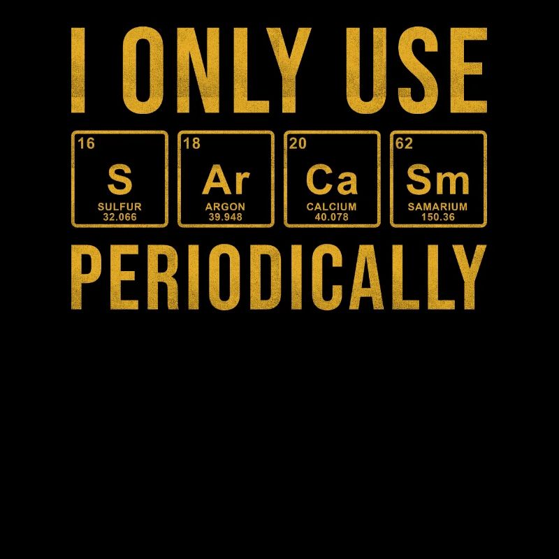 Sarcasm Periodic Table