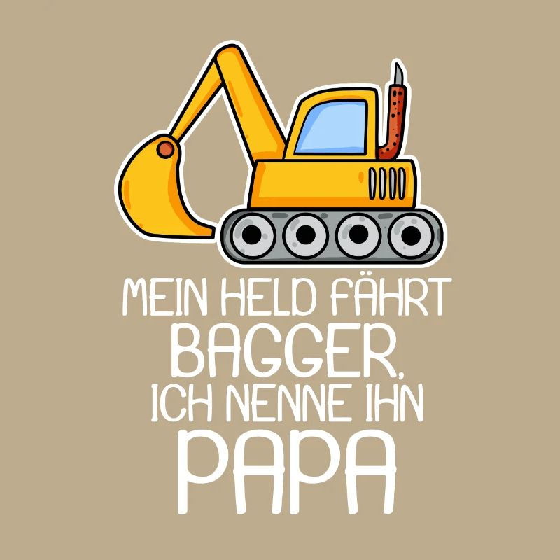 Bagger Bauarbeiter Papa