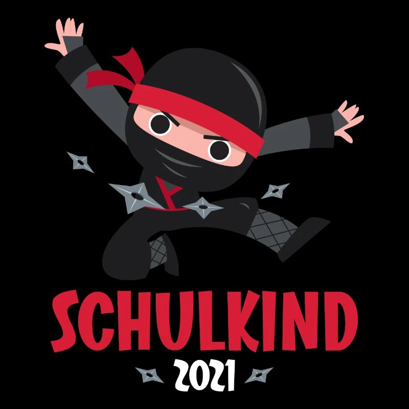 Schulkind 2021 1. Klasse Einschulung Ninja Ninjas