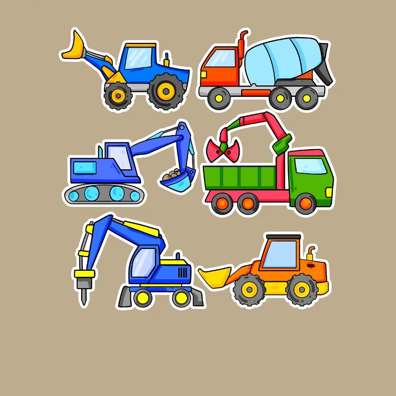 Construction site vehicles