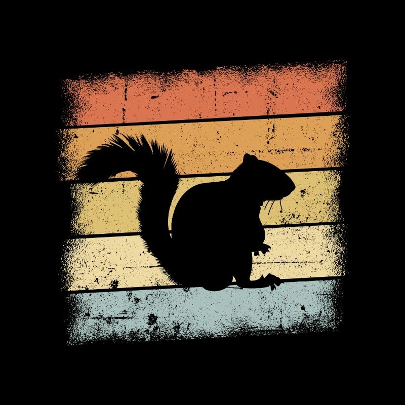 Écureuil retro design