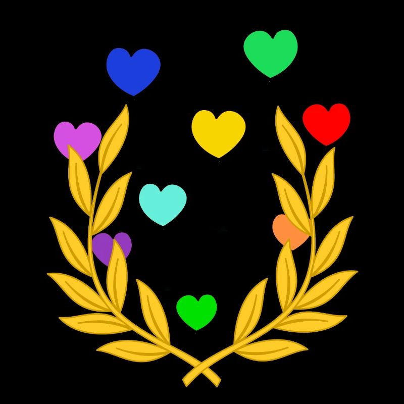 Lorbeerkranz Luftballons Sieg Sieger Gewinner