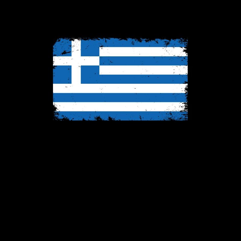 Greece Heartbeat Flag Vintage