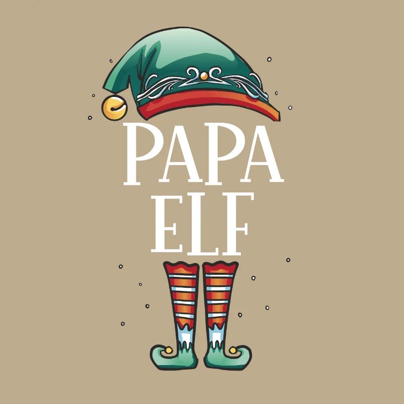 Weihnachten Partnerkostüm Papa Elf Elfe Elfen