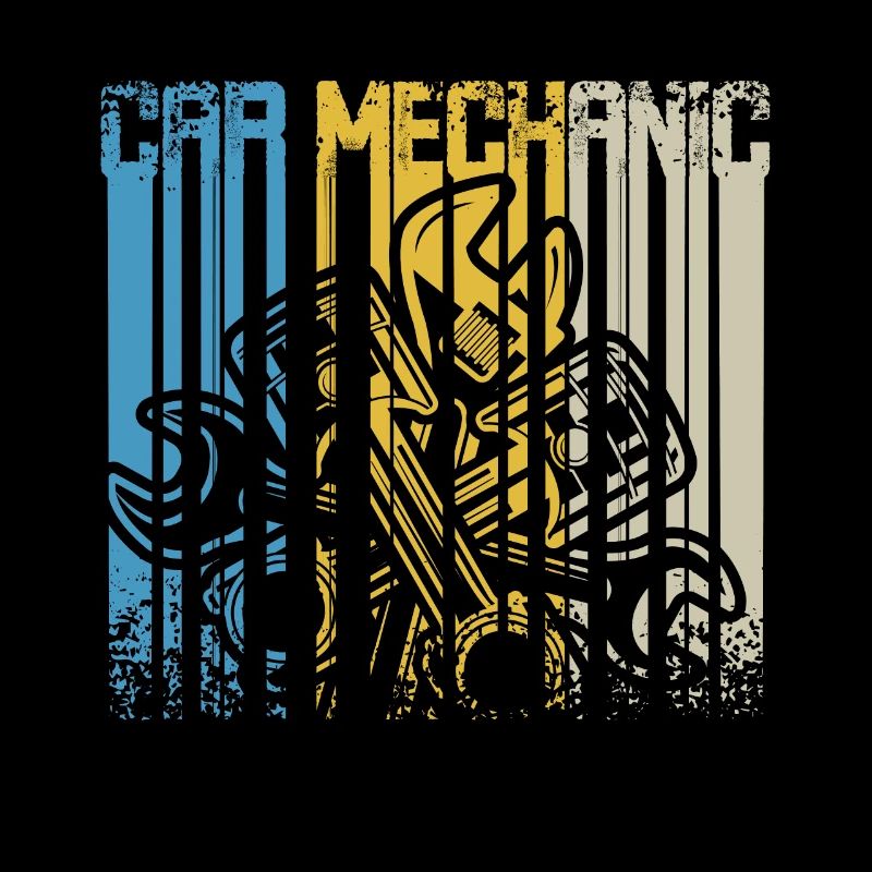Vintage Retro Car Mechanic