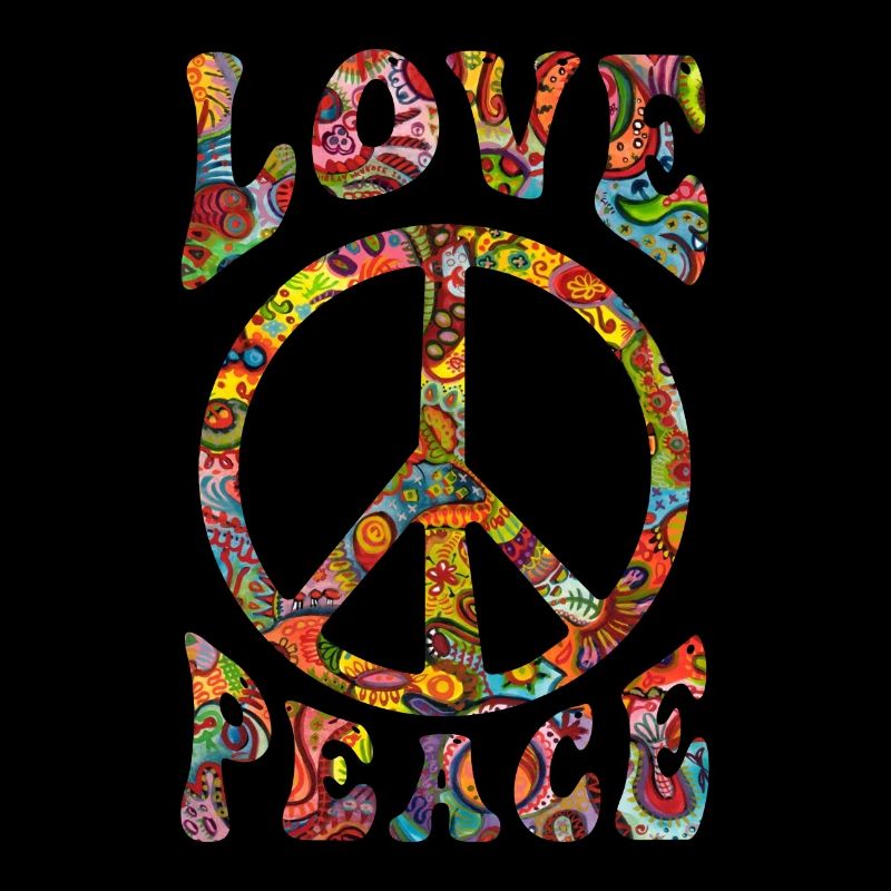 Love Peace Zeichen Hippie