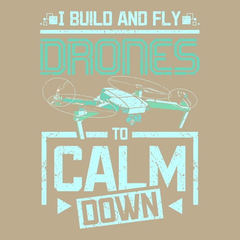 Fly drones to calm down