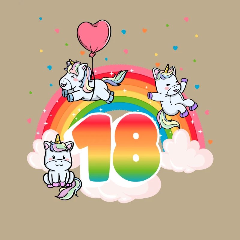 18th Birthday Rainbow Unicorn Theme