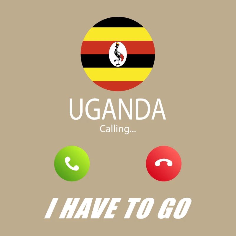 Uganda ruft an Lusiger Flaggen Spruch