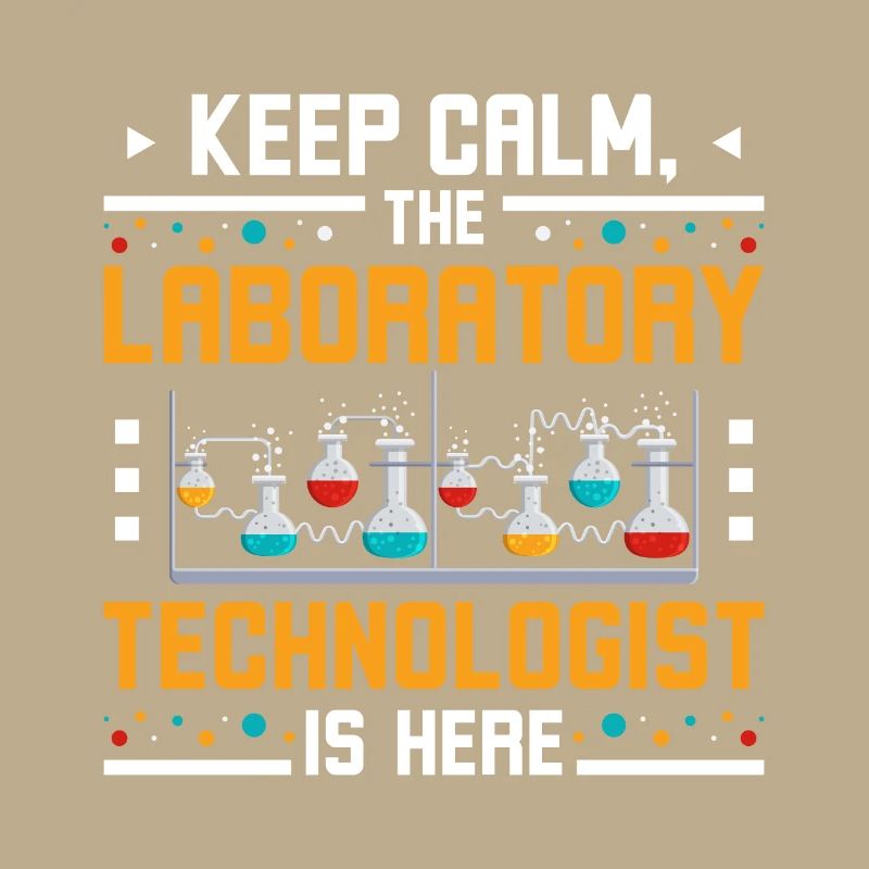 Keep calm the laboratory technologist is here