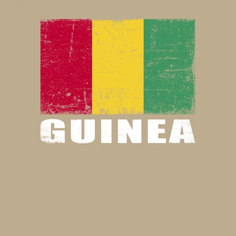 Drapeau de guinée Grunge Drapeau de Guinée
