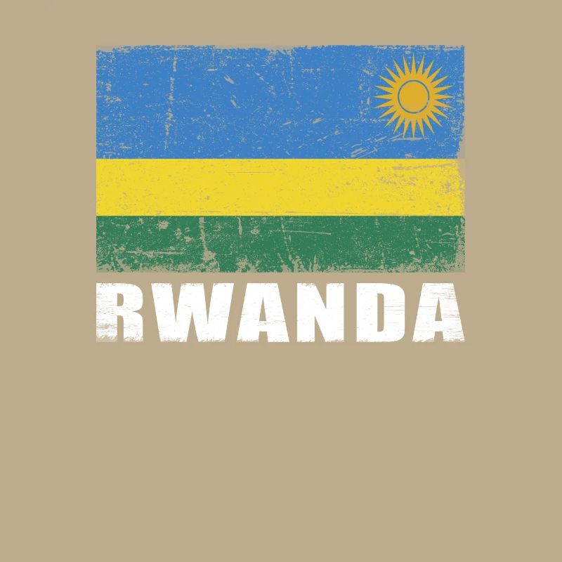 Drapeau du Rwanda Grunge Drapeau du Rwanda