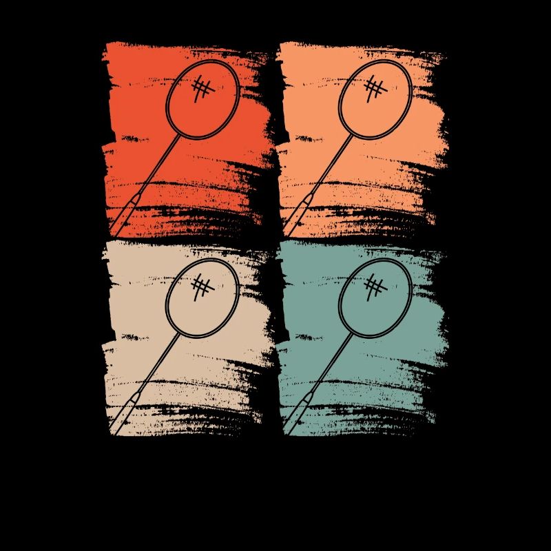 Badmintonschläger Badminton Retro