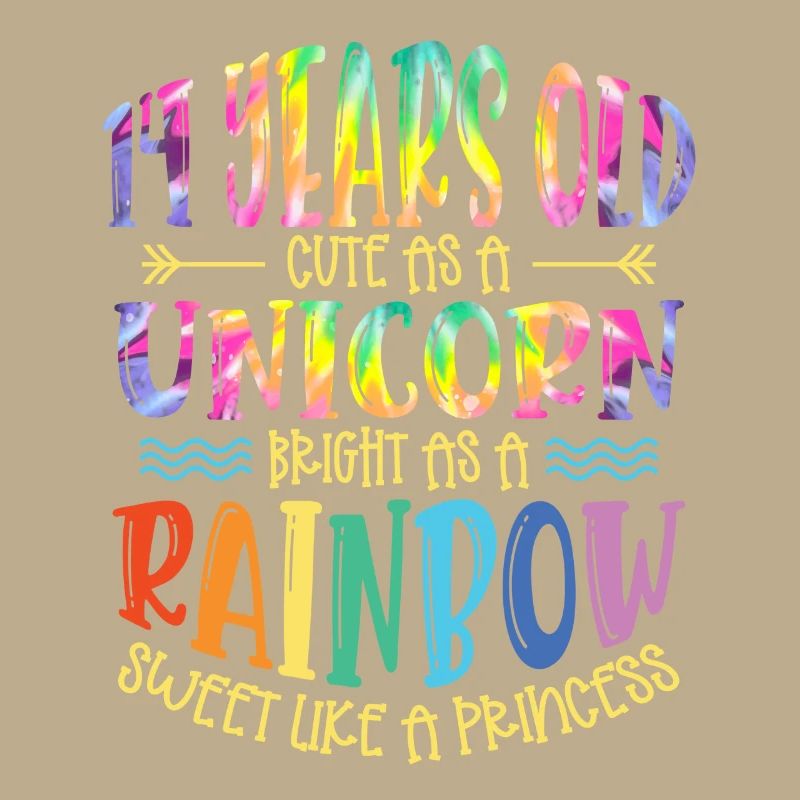 14 ans Mignon comme une licorne Brillant Comme