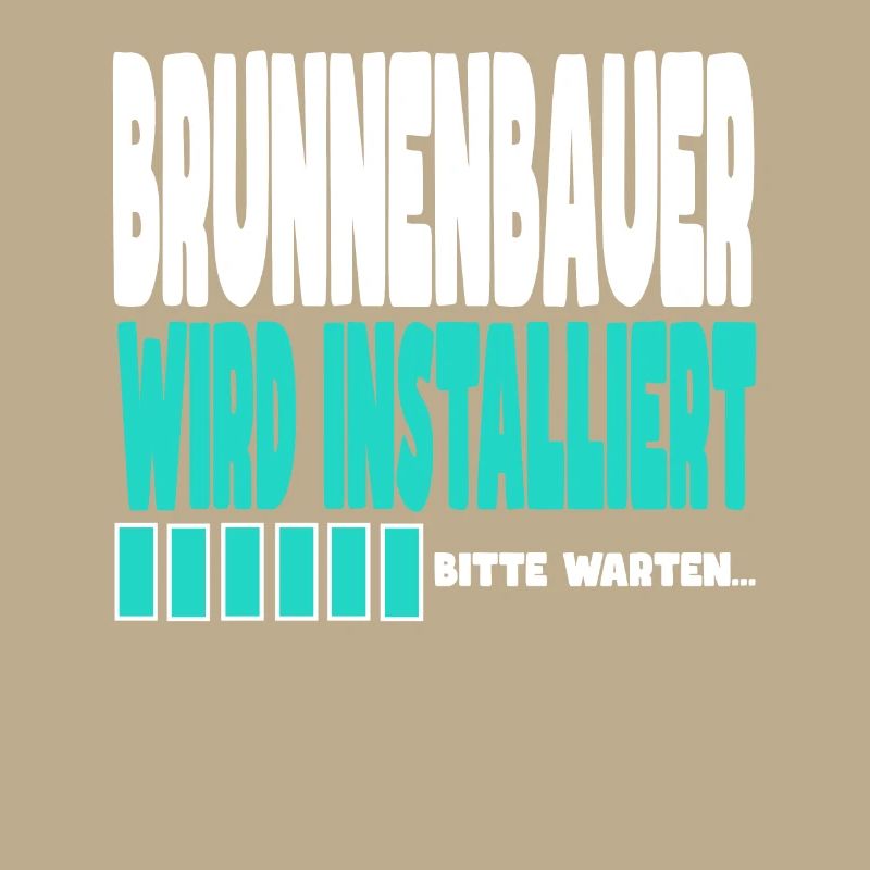Brunnenbauer wird installiert