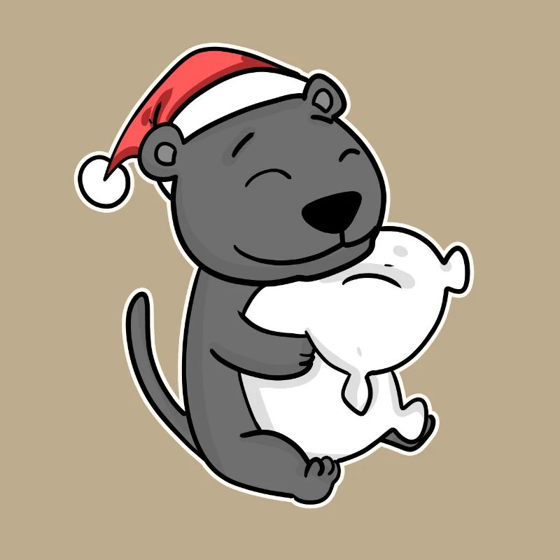Schwarzer Panther Weihnachten Schlafen Schlaf