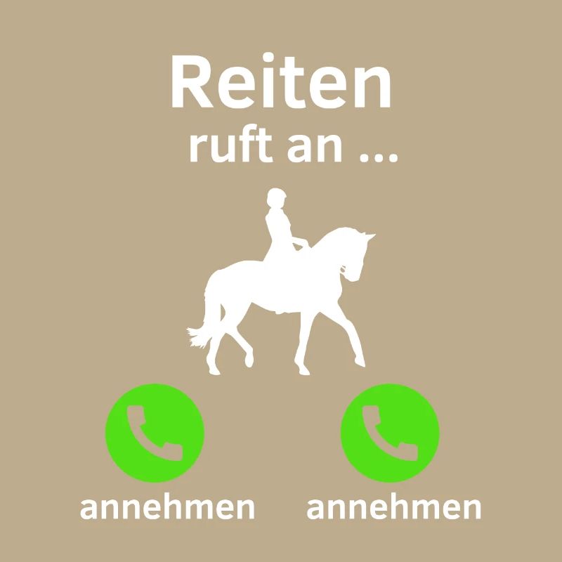 Reiten ruft an - annehmen oder annehmen?