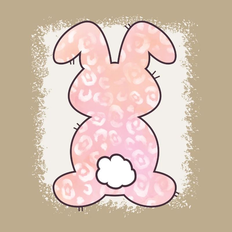 Leopard Print Bleached Easter