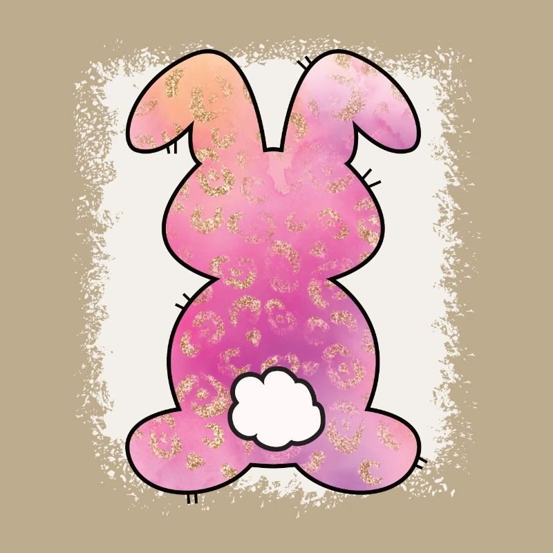 Leopard Print Bleached Easter