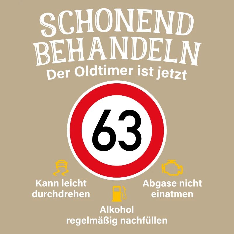 63. Geburtstag Schonend Behandeln Oldtimer Ist 63
