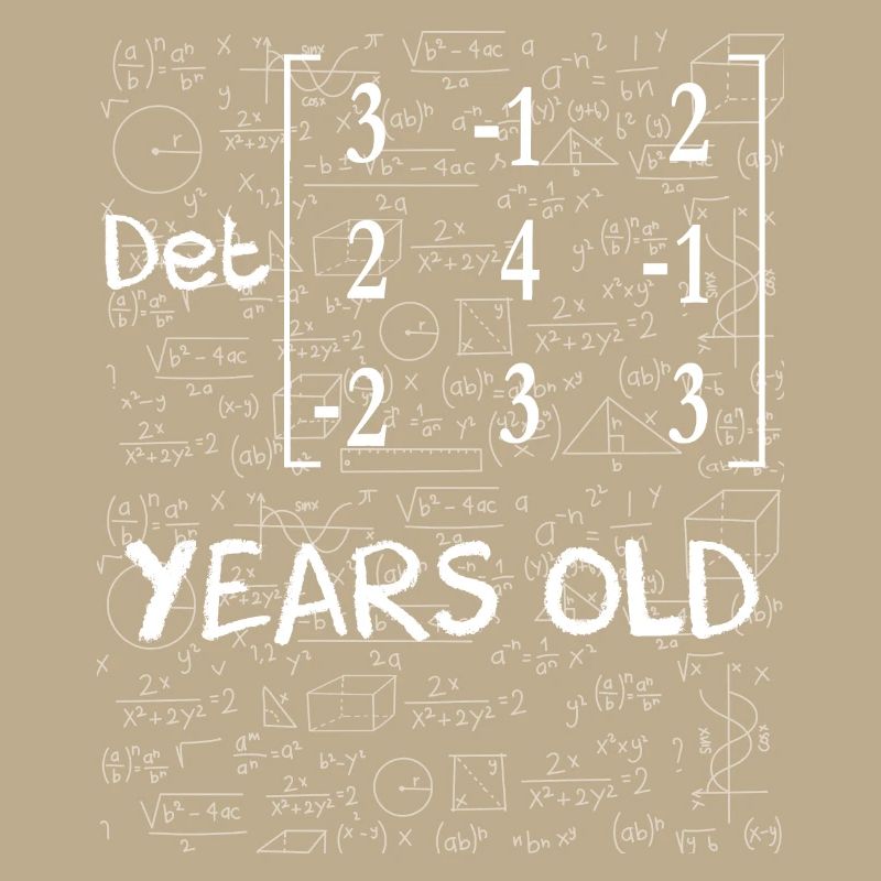 77. Geburtstag 77 Jahre Matrixdeterminante