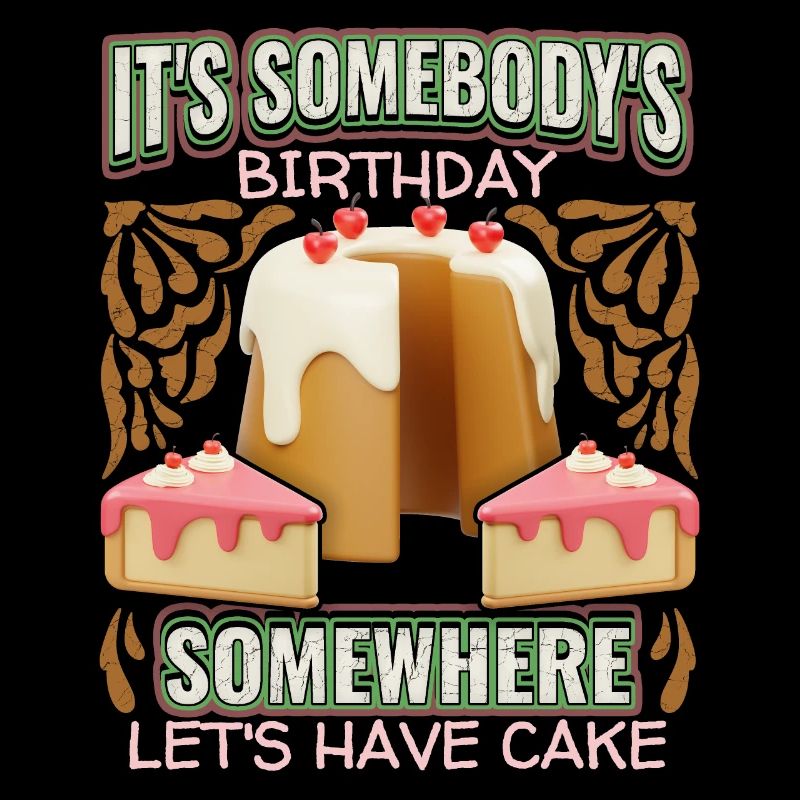 Kuchen, Geburtstag, Geburtstagstorte, 3D Spruch