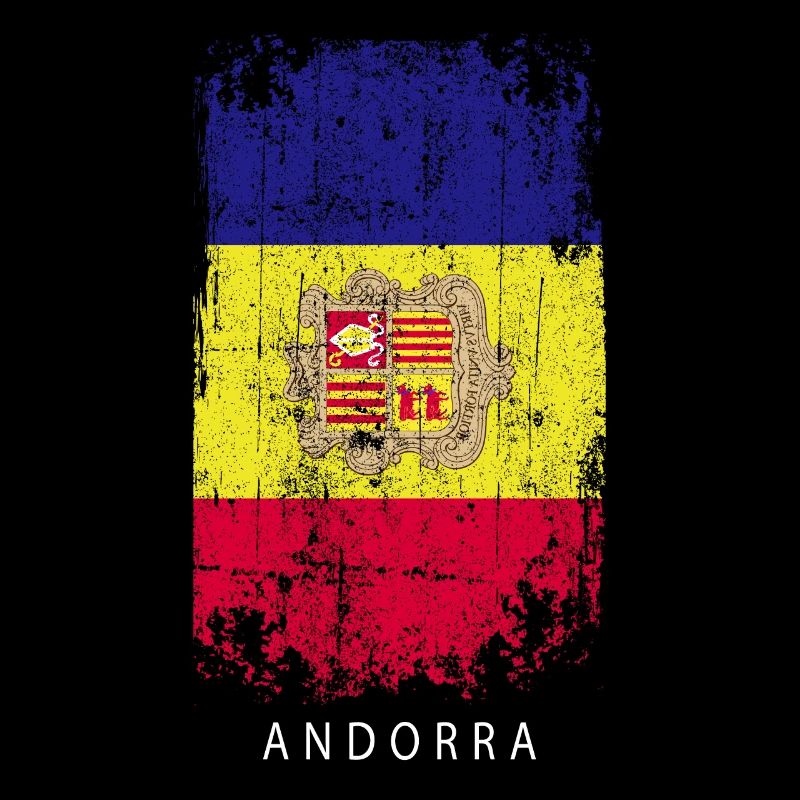 Souvenir avec le drapeau d’Andorre