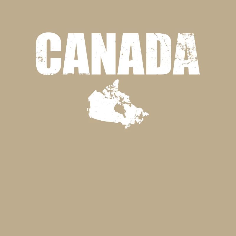 Canada Vintage Map Canada Canadiens canadiens