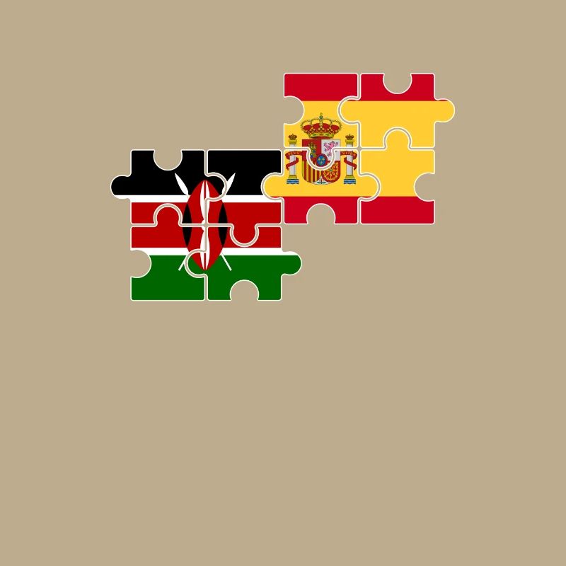 Kenya Espagne Drapeau Espagnol Kenyan