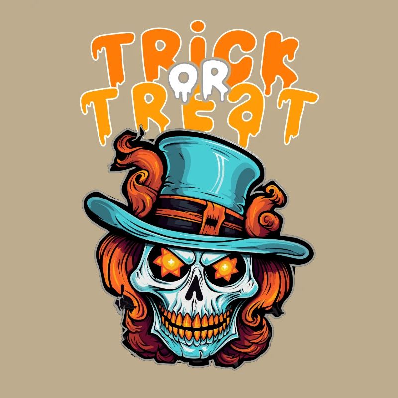 Halloween Design Squelette effrayant