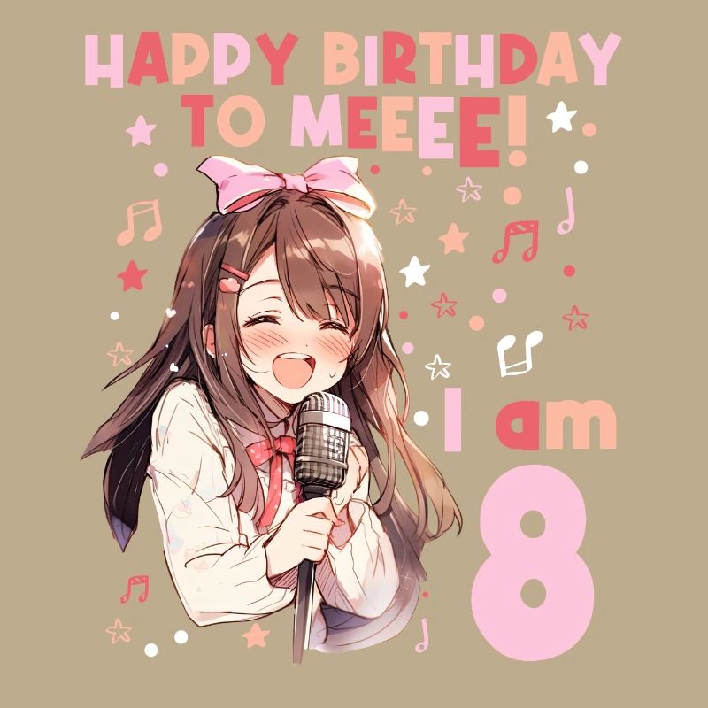 Anime Mandga K-Pop KPop Mädchen 8. Geburtstag