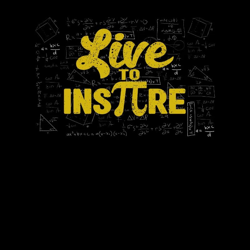 Live To Inspire Funny Pi Day Symbol Math