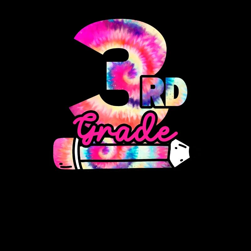 Hallo 3. Klasse Dritte Lehrer Student Tie Dye