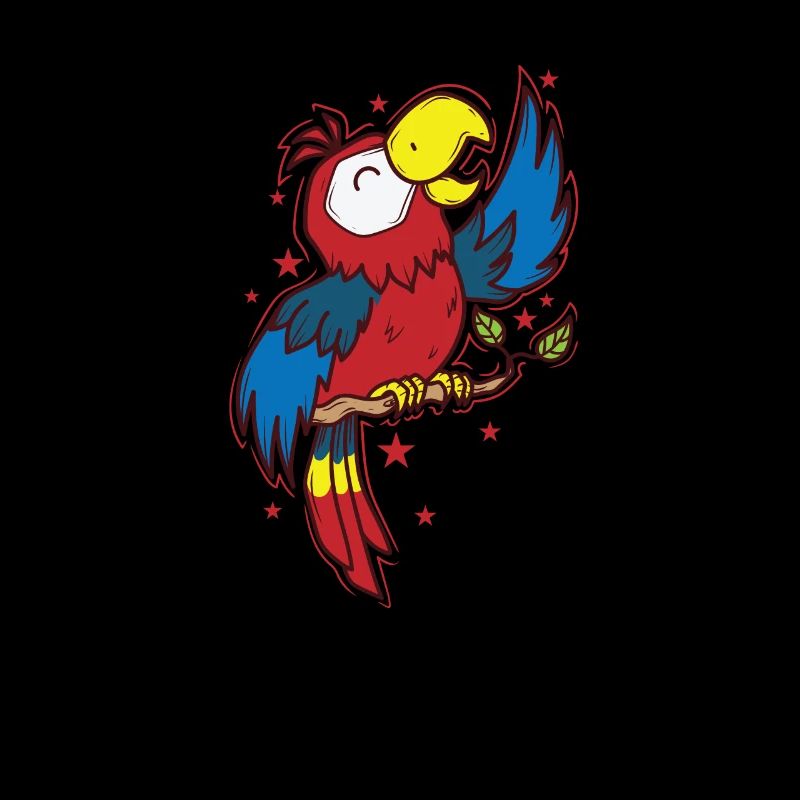 Papagei singt Tier Vogel